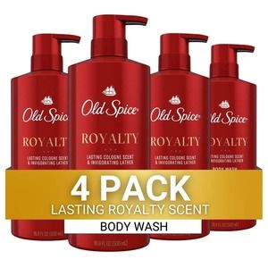 Old Spice Body Wash for Men Royalty Cologne Scent 16.9 Fl Oz (Pack of 4)